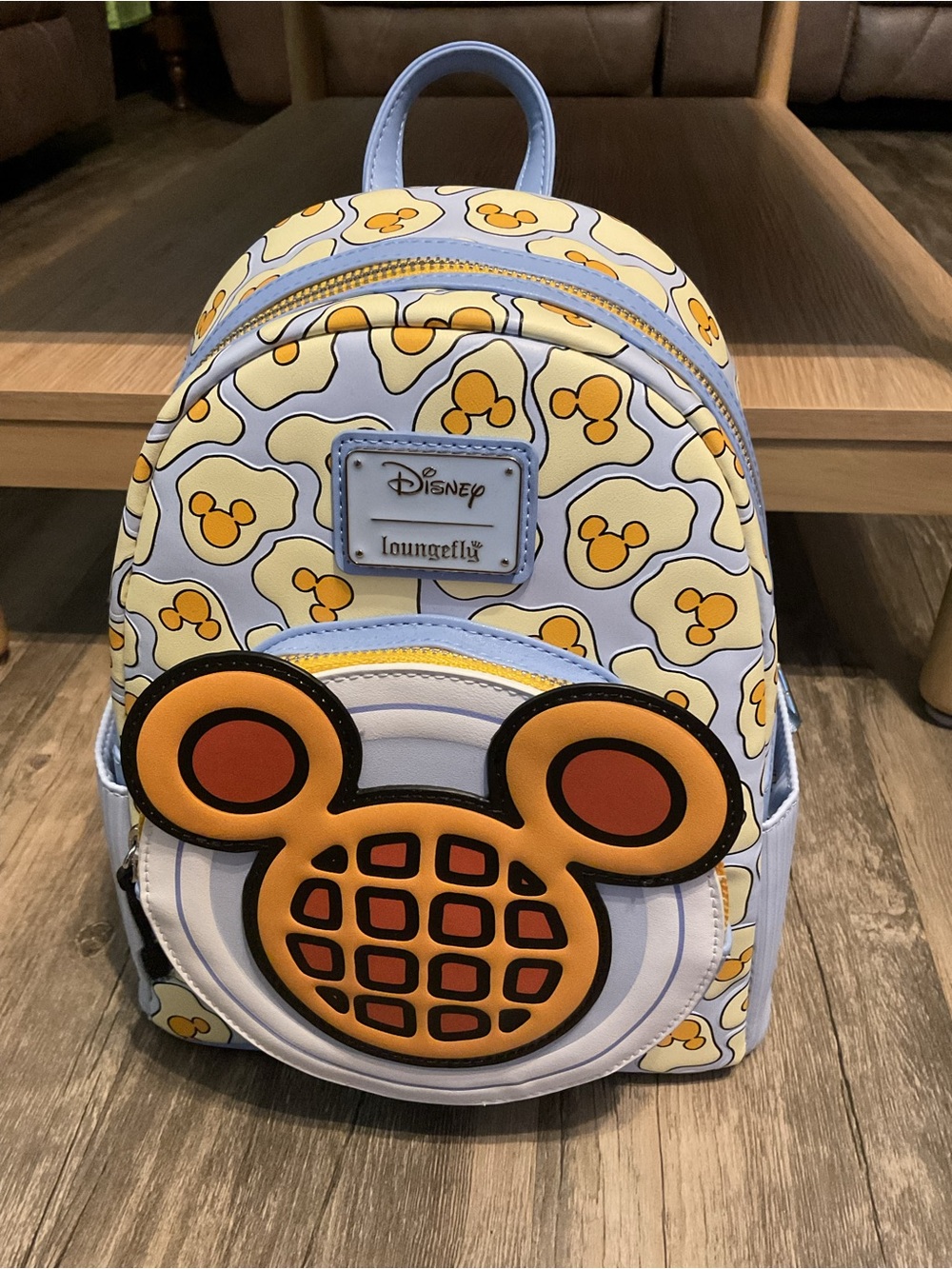 Disney Loungefly Mickey Mouse Waffle Mini Backpack NWT